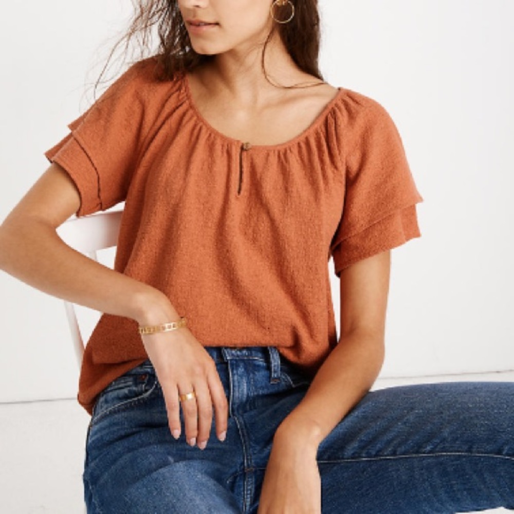 Madewell Rust Blouse